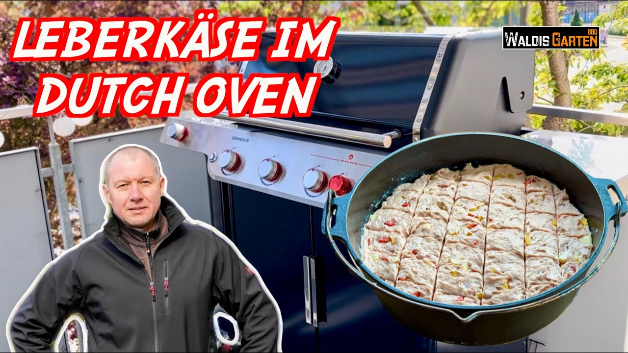 Leberkäse-Pizza im Dutch Oven – Saftiges Rezept auf dem Gasgrill (Petromax)