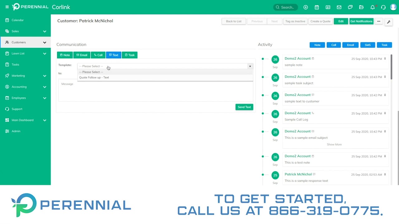Perennial Lawn Care Software Demo Video