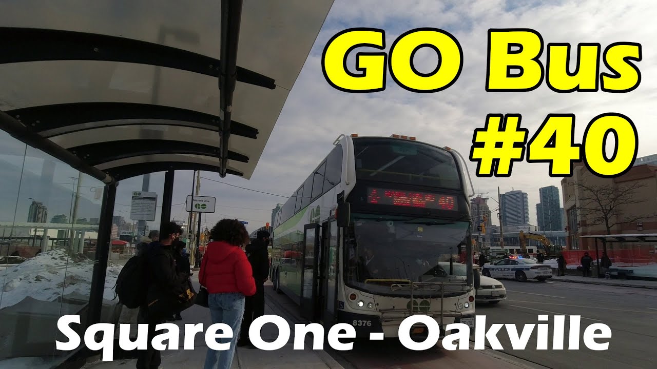 GO Transit Route 40 Bus Ride From Square One To 407 Carpool Oakville (11Minutes)