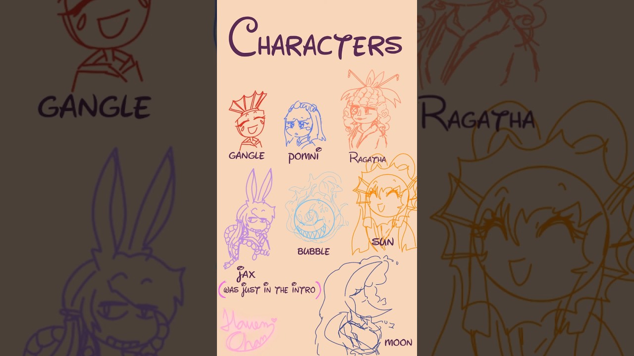Gods and yokai au #animation #art #flipaclip #godsmercy  #theamazingdigitalcircus