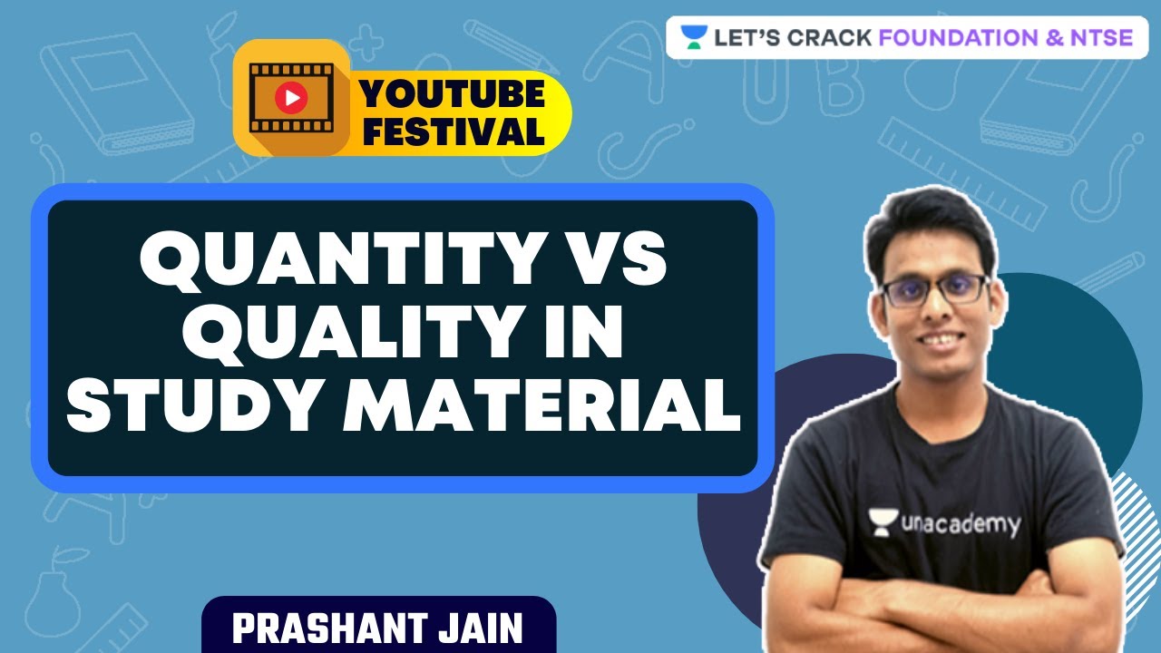 Quantity vs Quality in Study Material | Strategy Session | Maths 101 | Prashant Jain