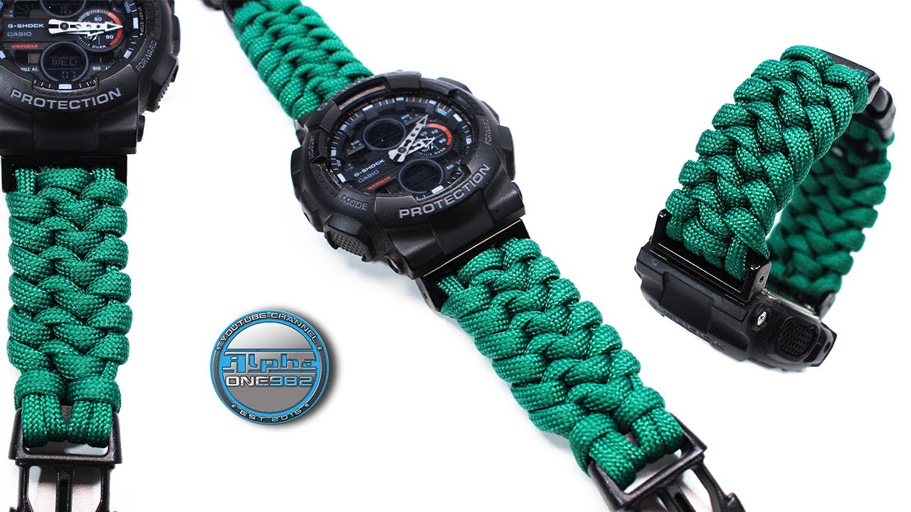How to Make a Paracord Watch Band - DIY Paracord Watch Strap Snake Knot Fast and Easy