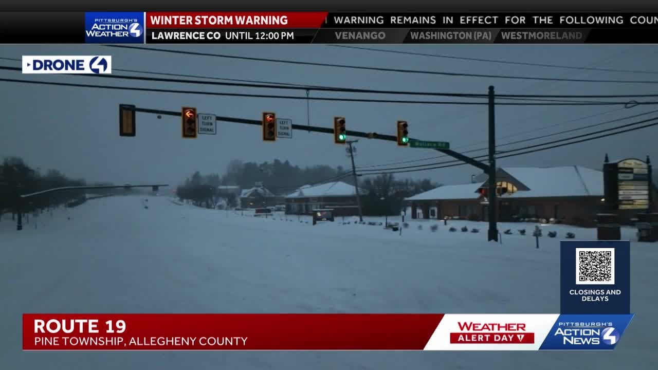 Road conditions in Allegheny County