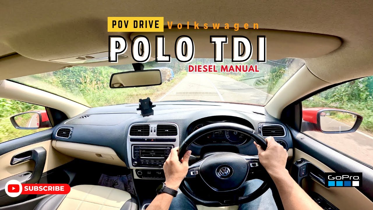 Volkswagen Polo TDI | POV Test Drive | Turbo Charged Engine | Diesel Manual | Narrow road  | Jonnxoo