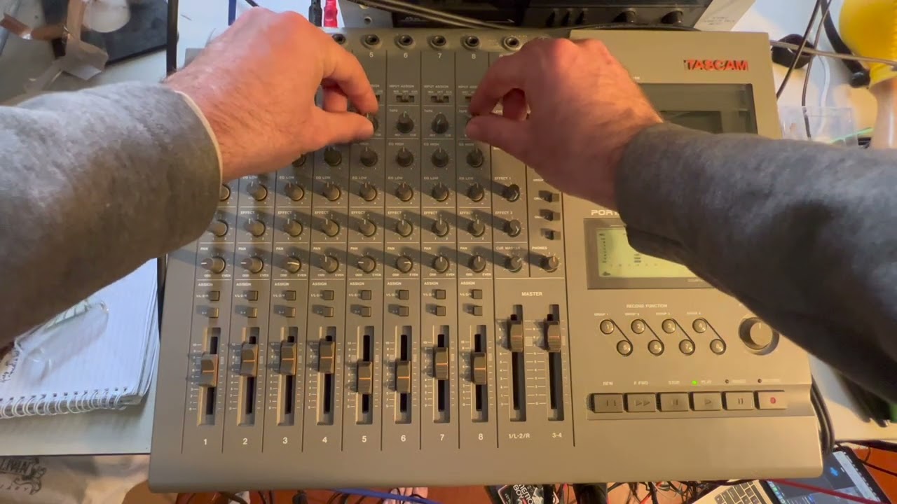 How to mixdown from cassette to a DAW | Tascam 488 Portastudio
