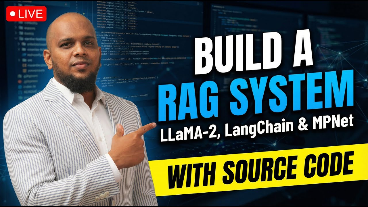 Build a RAG System using LLaMA-2, LangChain & MPNet | RAG Explained in Tamil