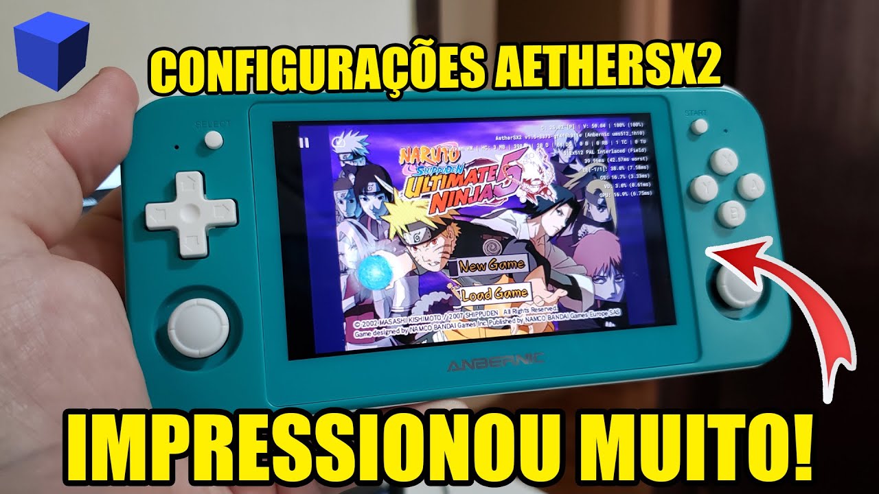 RG505 com PODER ABSURDO RODANDO PS2! TESTE E CONFIGURAÇÕES AETHERSX2! PS2 PORTÁTIL ANBERNIC
