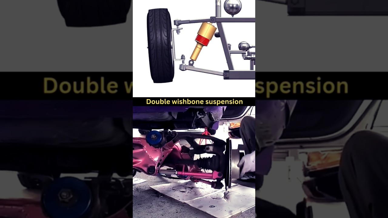 The double wishbone suspension😵✅ #cardesign #suspension #3dmodeling