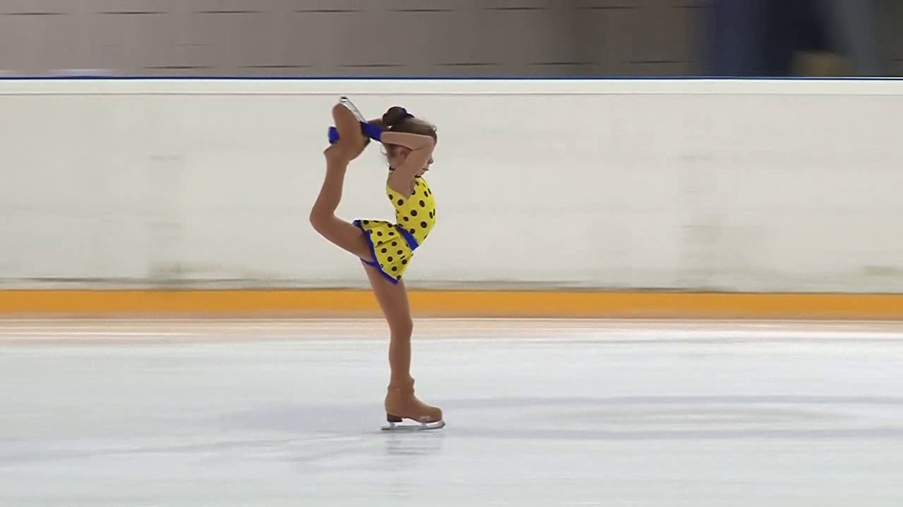 8 Year Old Lena Karpova Ice Skater, Kudryavtsev Competitions, Лена Карпова, 8 лет