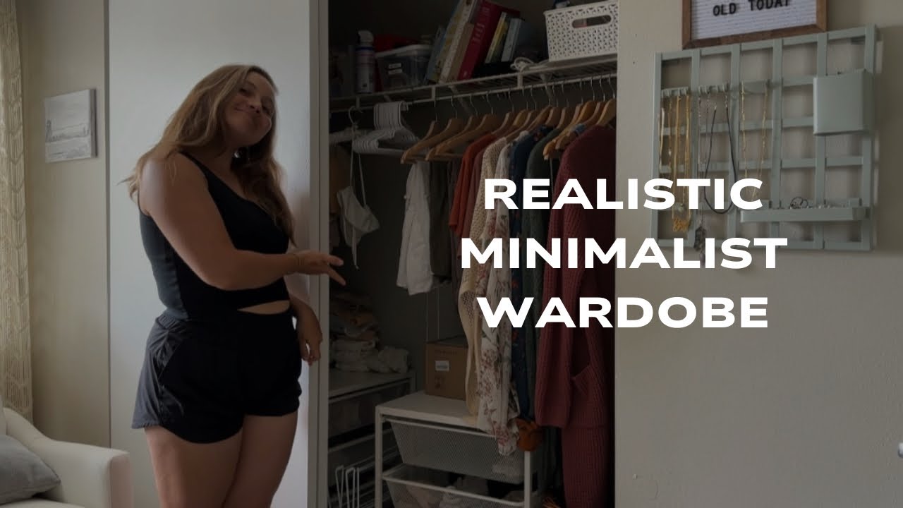 Tour my realistic minimalist wardrobe l Minimalism