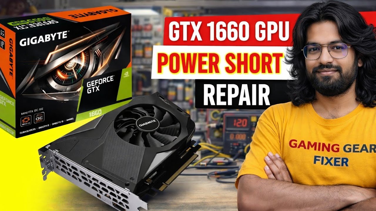 GTX1660 POWER SHORT GPU REPAIR | GPU REPAIR IN INDIA | GPU REPAIR IN DELHI |