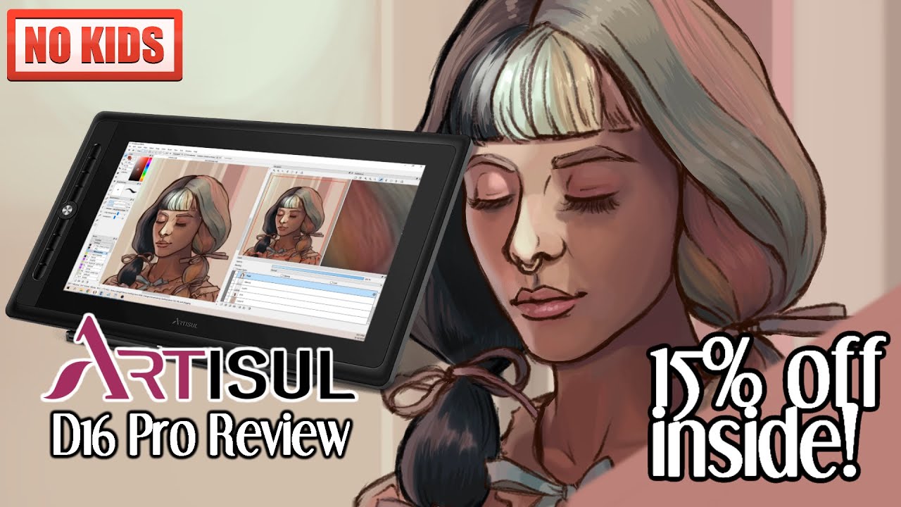 Drawing Mel on my Artisul D16 Pro Tablet (review/speedpaint)