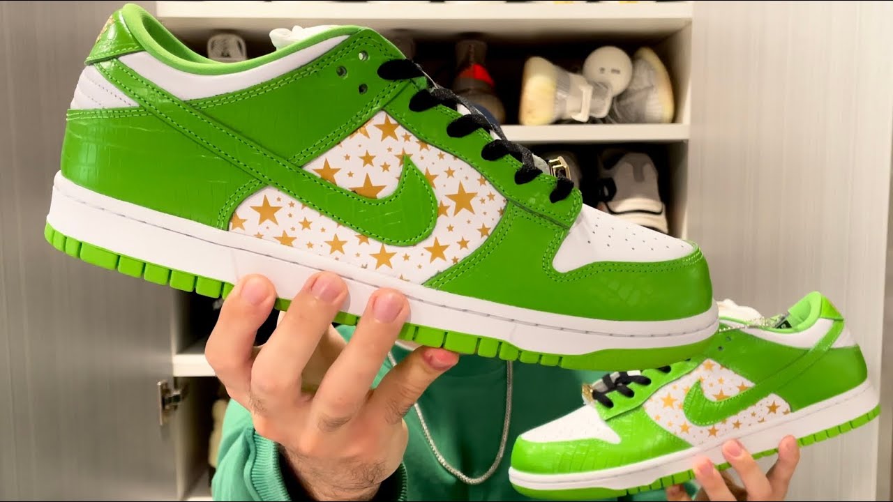 Nike SB Dunk Low Supreme Stars Mean Green Review - Watch Before You Buy! (Major Flaw)