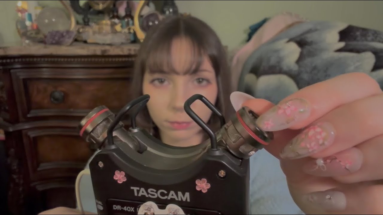 Using Long Nails To Scratch & Clear Your Ears ASMR Tingly Microphone Attention 😴