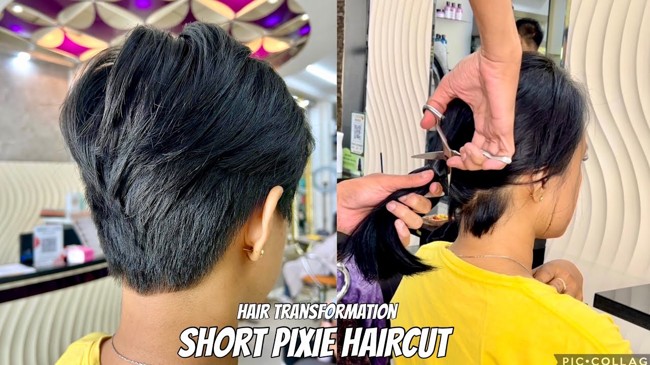 PIXIE HAIRCUT | Hair Transformation | How to Pixie Haircut | Tutorial haircut DIY | Makeover