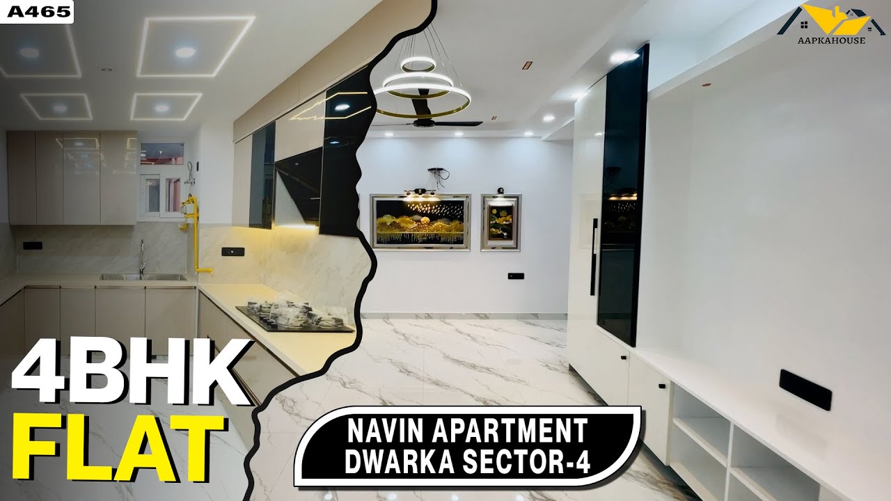 4BHK Society Flat in Dwarka Sector 4 | Navin Apartment | 4 Balcony