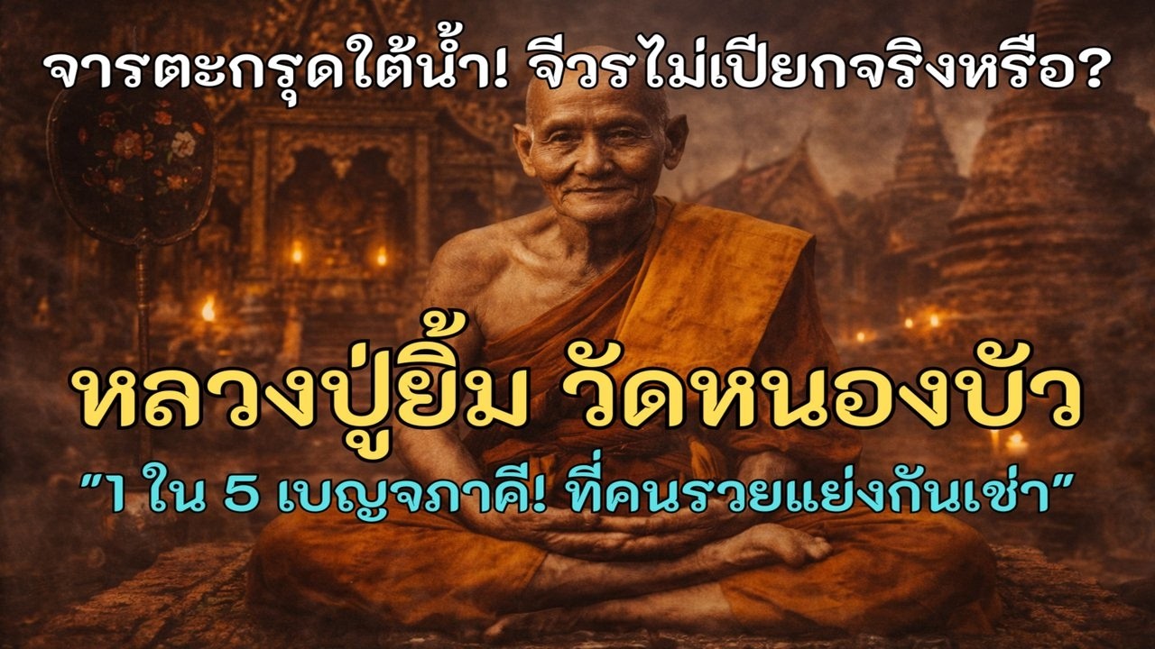 หลวงปู่ยิ้ม วัดหนองบัว ส่องพิมพ์ปลัดคลัง! มรดกหลักล้าน 1 ใน 5 เบญจภาคีปิดตาที่หายากที่สุด