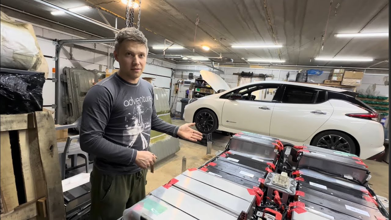 Замена высоковольтной батареи на Nissan Leaf ZE1 из Японии в Москве т. +7 926 532-26-98 Николай