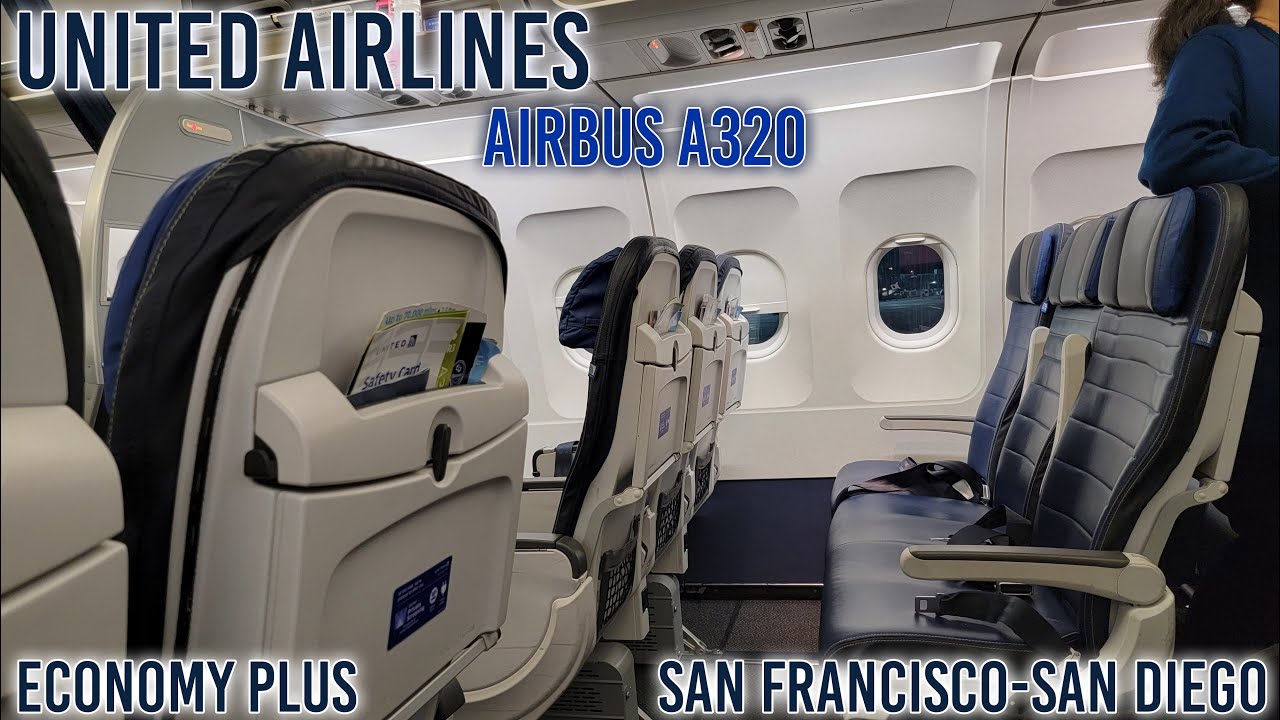 TRIP REPORT | United Airlines Airbus A320 Economy Plus | SFO-SAN