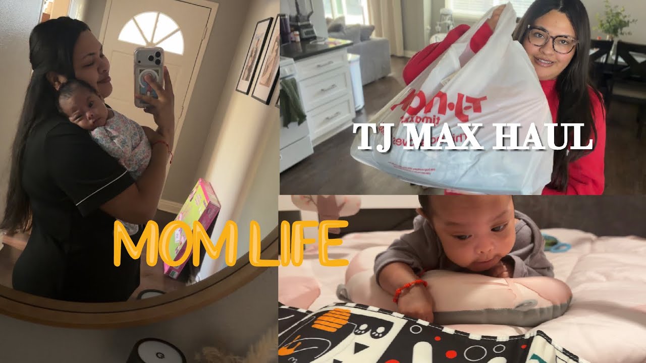 Day in the life on maternity leave | First time mom | TJ Max haul