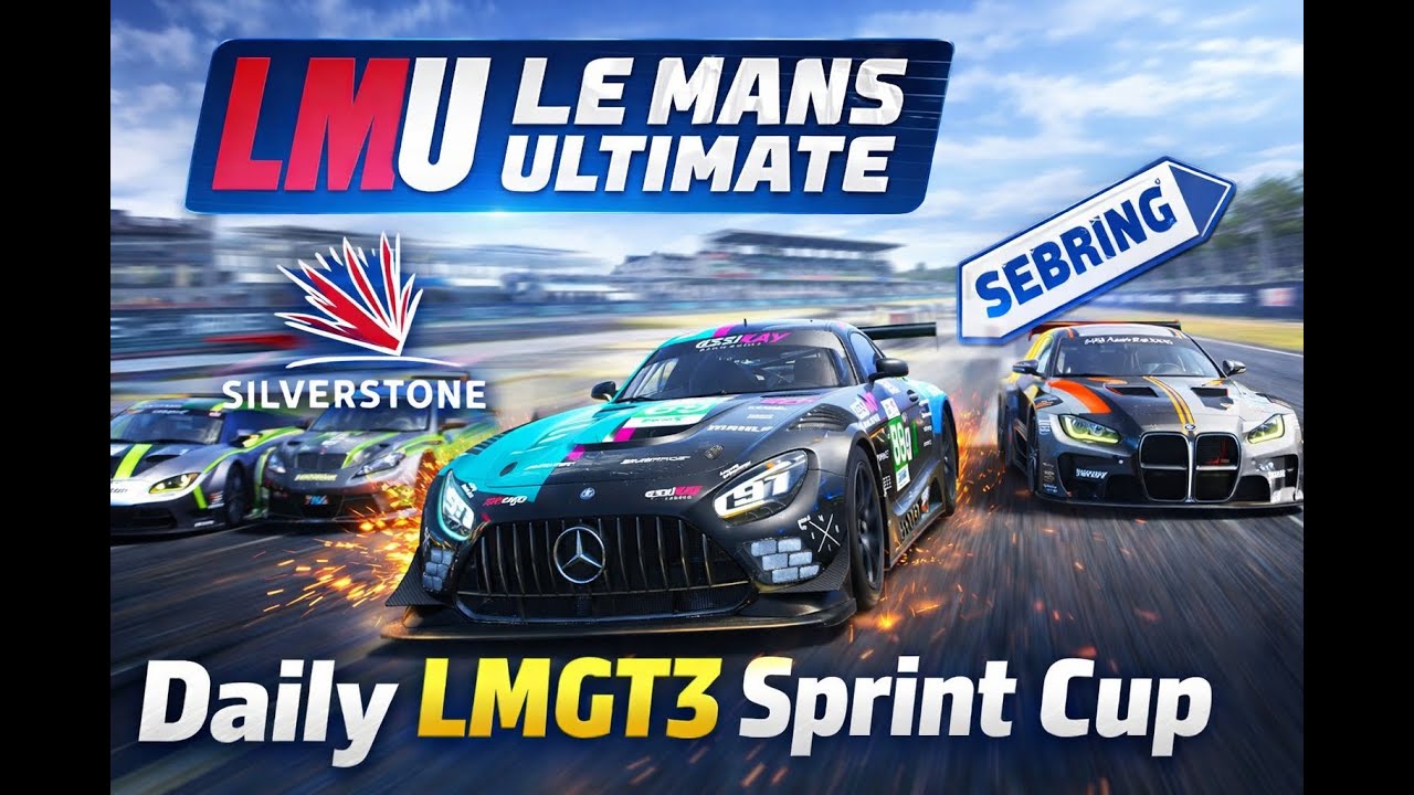 [Live] LE MANS ULTIMATE Daily LMGT3 Sprint Cup Silverstone/Sebring