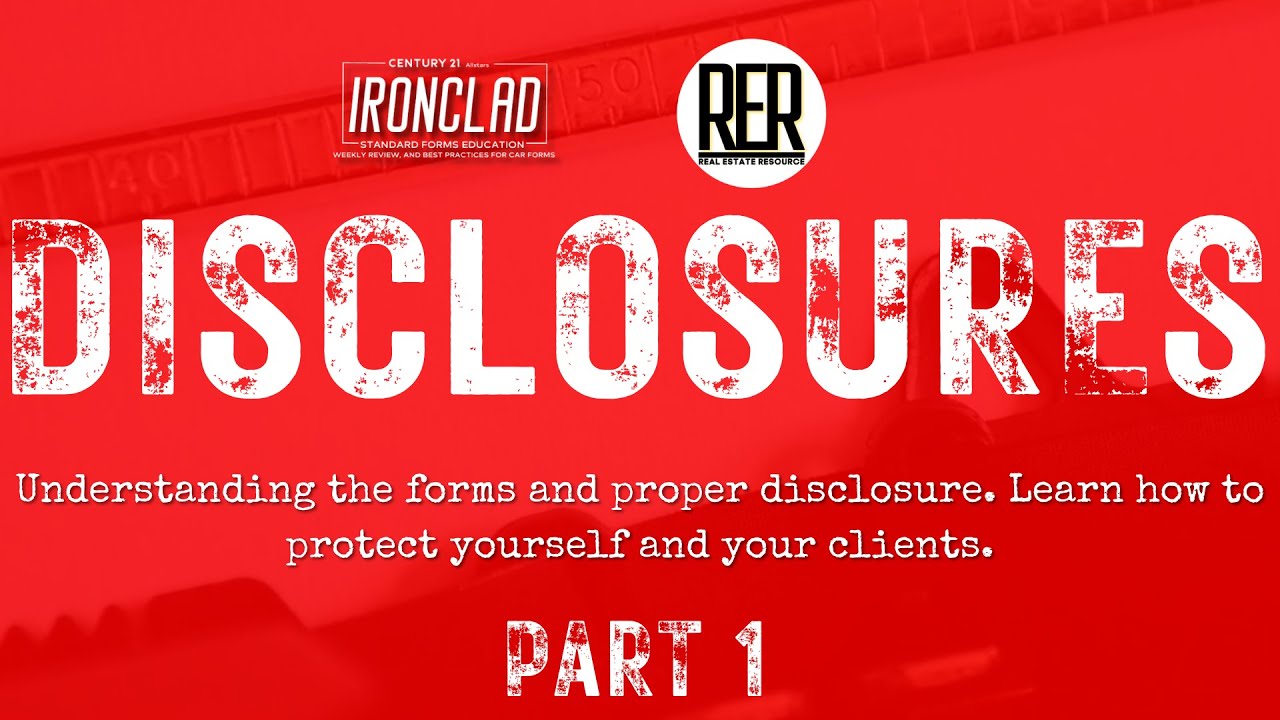 Mastering Real Estate Disclosure Forms & Procedures | California Agents Guide  Part 1