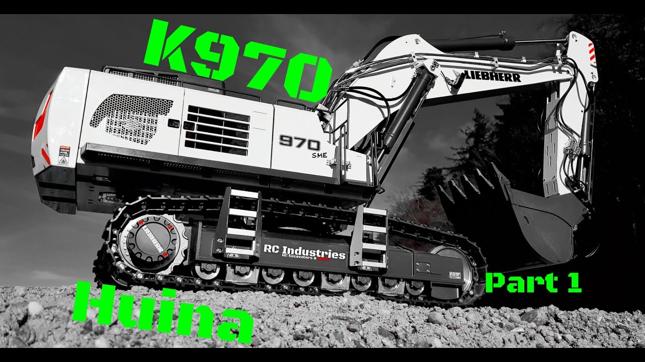 RC Excavator/Bagger Huina K970 in action