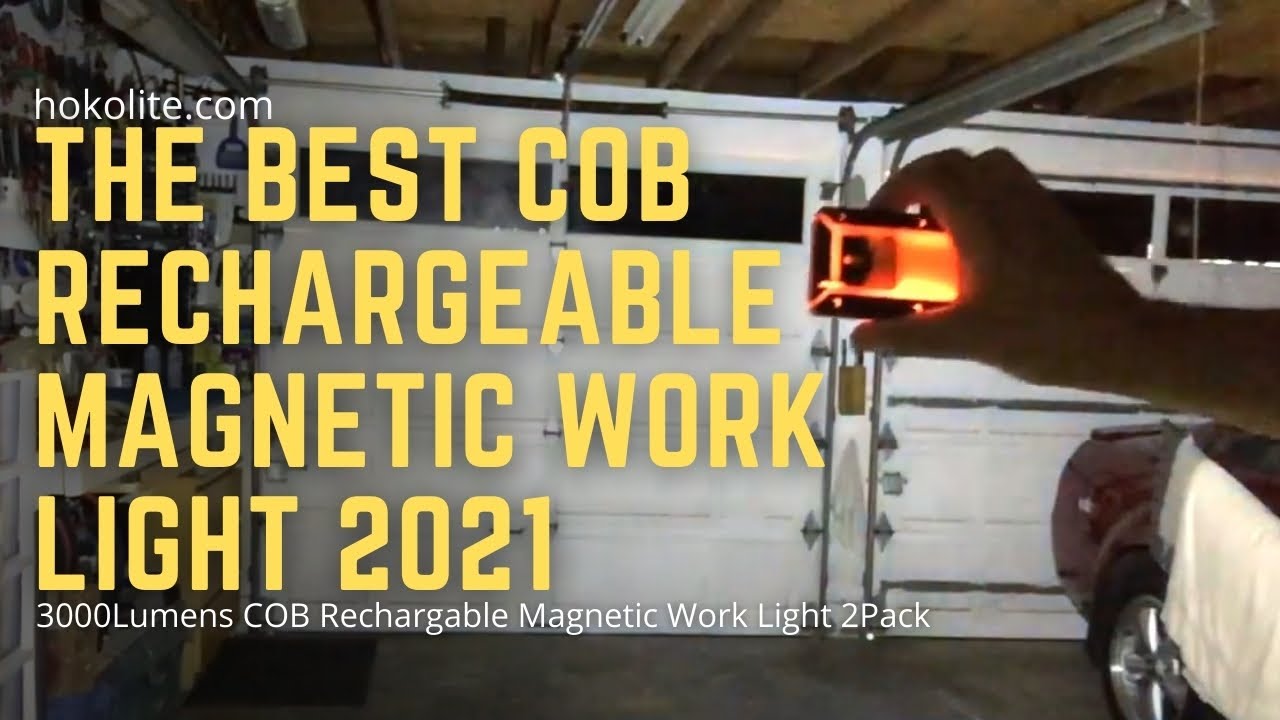 The Best COB Rechargeable Magnetic Work Light 2021 ~ Honest Review Video | Hokolite