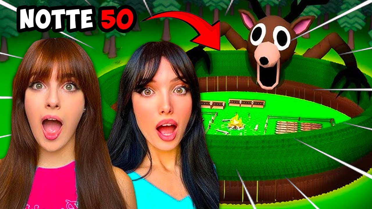 SOPRAVVIVIAMO 99 NOTTI NELLA FORESTA su Roblox!