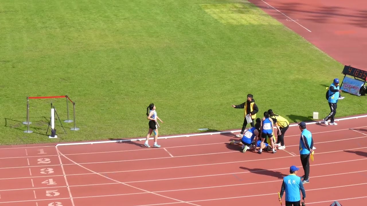 新竹縣115年中小學聯合運動會-國中女生4x400m接力 計時決賽 第二組