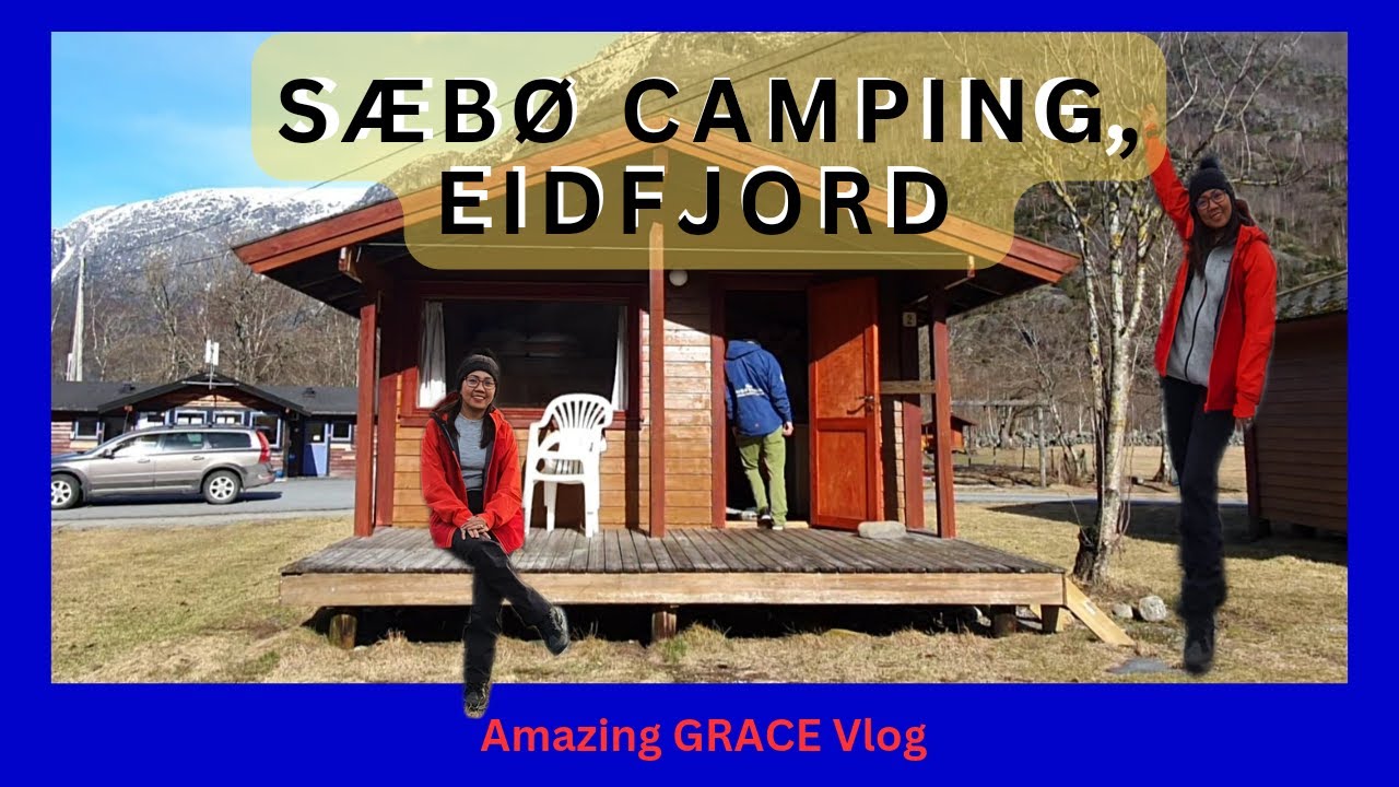 Spending our weekend in SÆBØ CAMPING #camping #cabinlife #Eidfjord #travel #travelvlog #cabin #drone