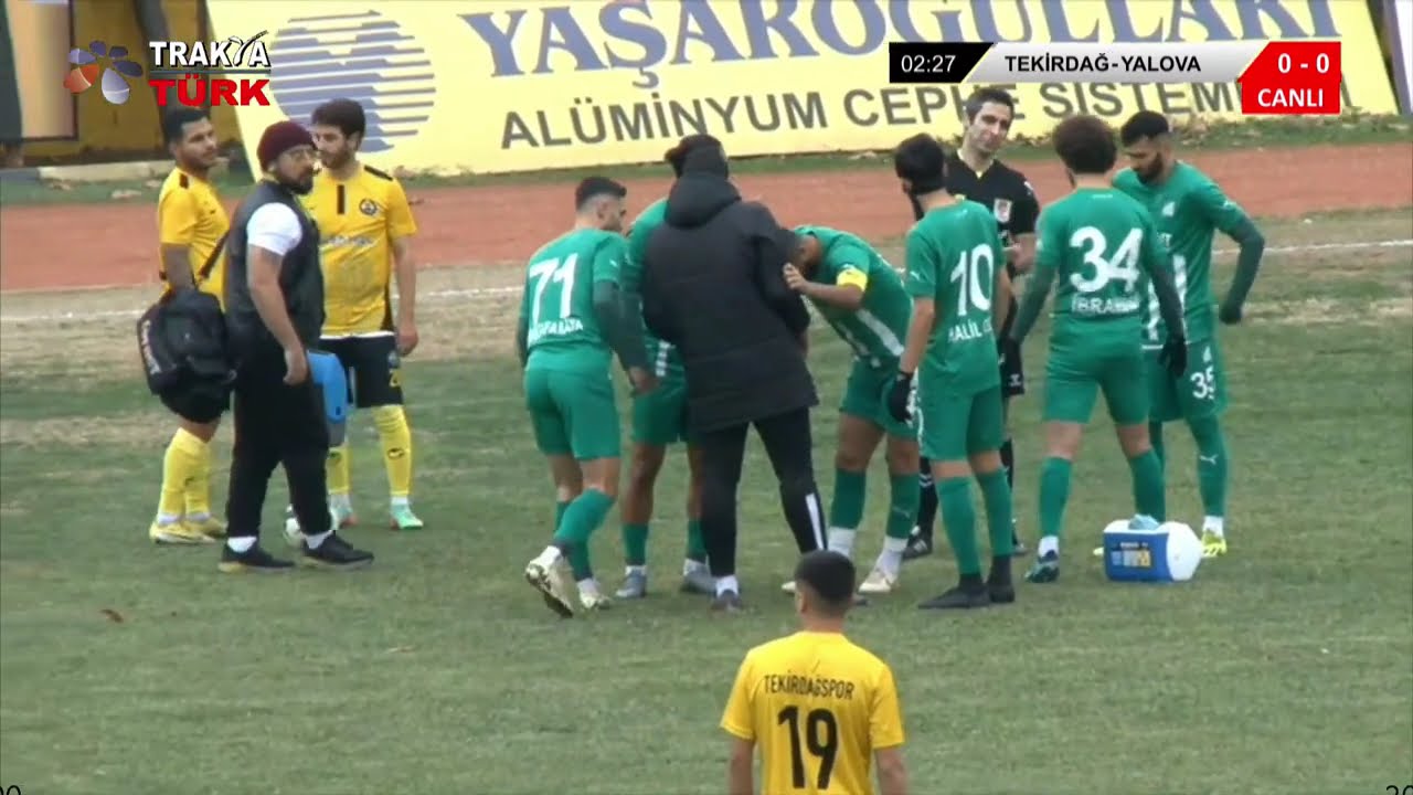 TEKİRDAĞSPOR - YEŞİL YALOVA FK SPOR KULÜBÜ MAÇI CANLI