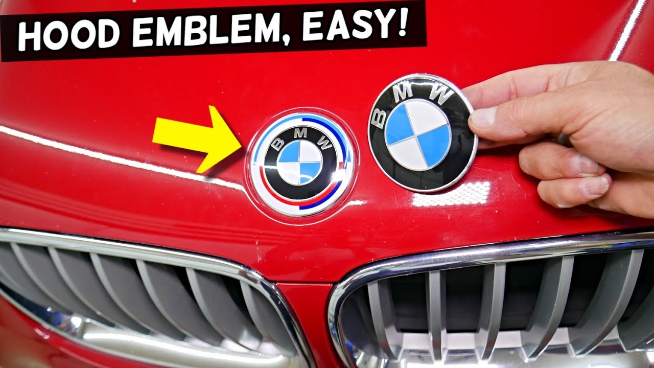 HOW TO REPLACE HOOD EMBLEM ON BMW