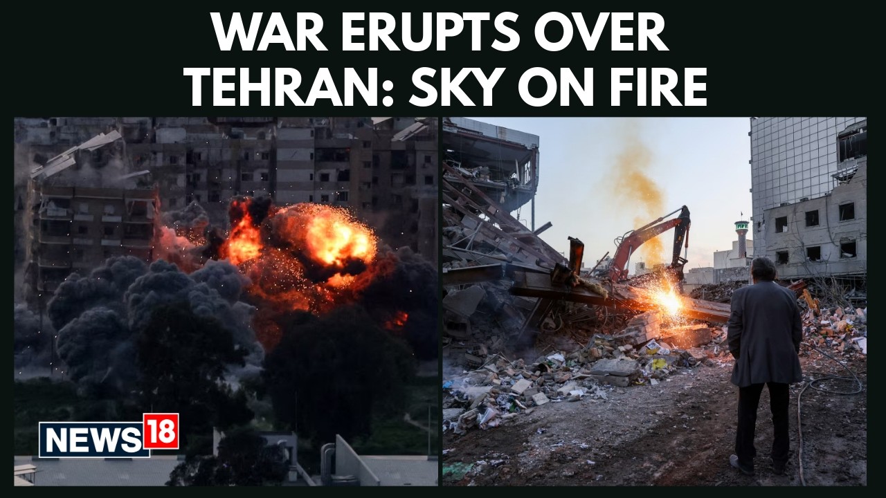 Israel Iran War | War Erupts Over Tehran: Explosions Light Up the Sky After Heavy Strikes | N18G