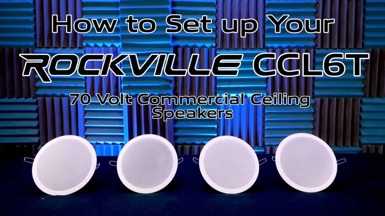 How to Set up Your (4) Rockville CCL6T Black 70V 6
