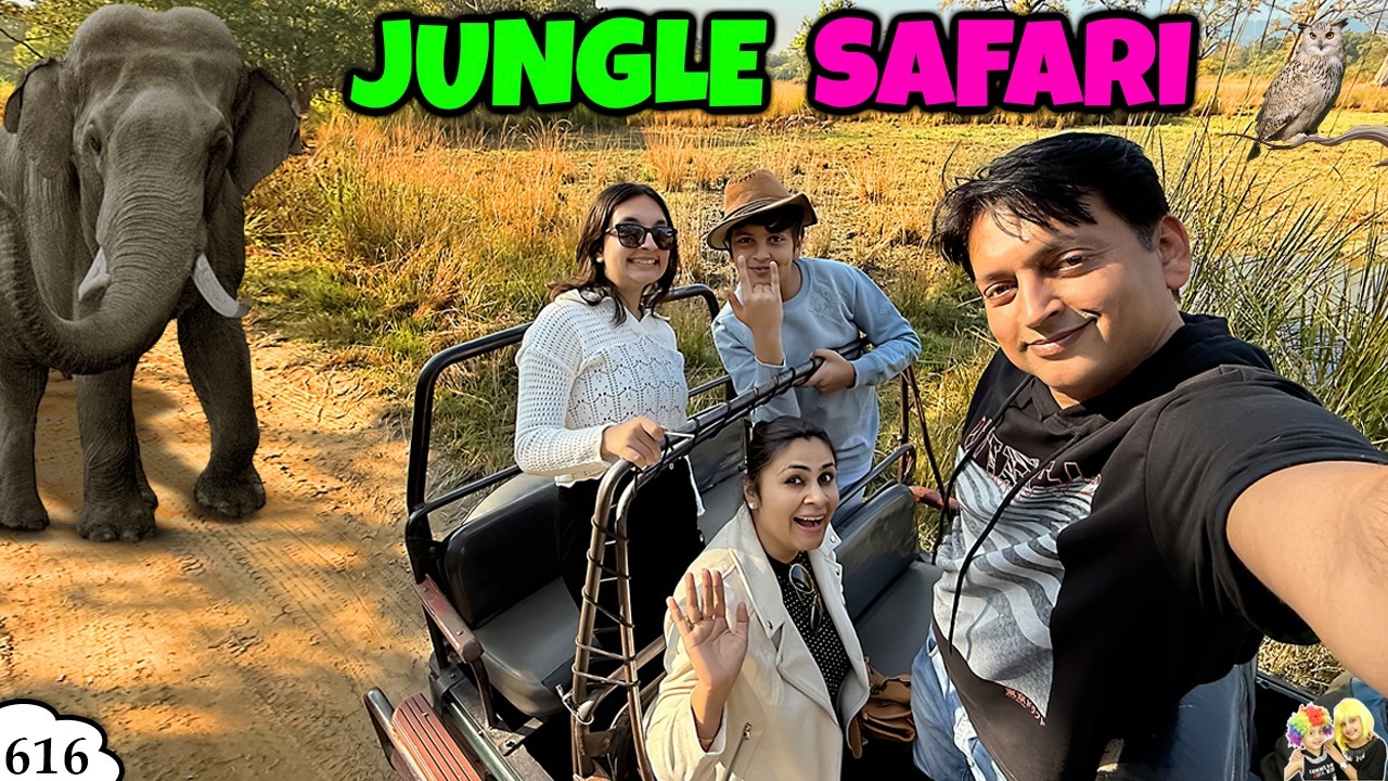 JUNGLE SAFARI | Ep 616 | Family Travel Vlog to Jim Corbett | Aayu and Pihu Show