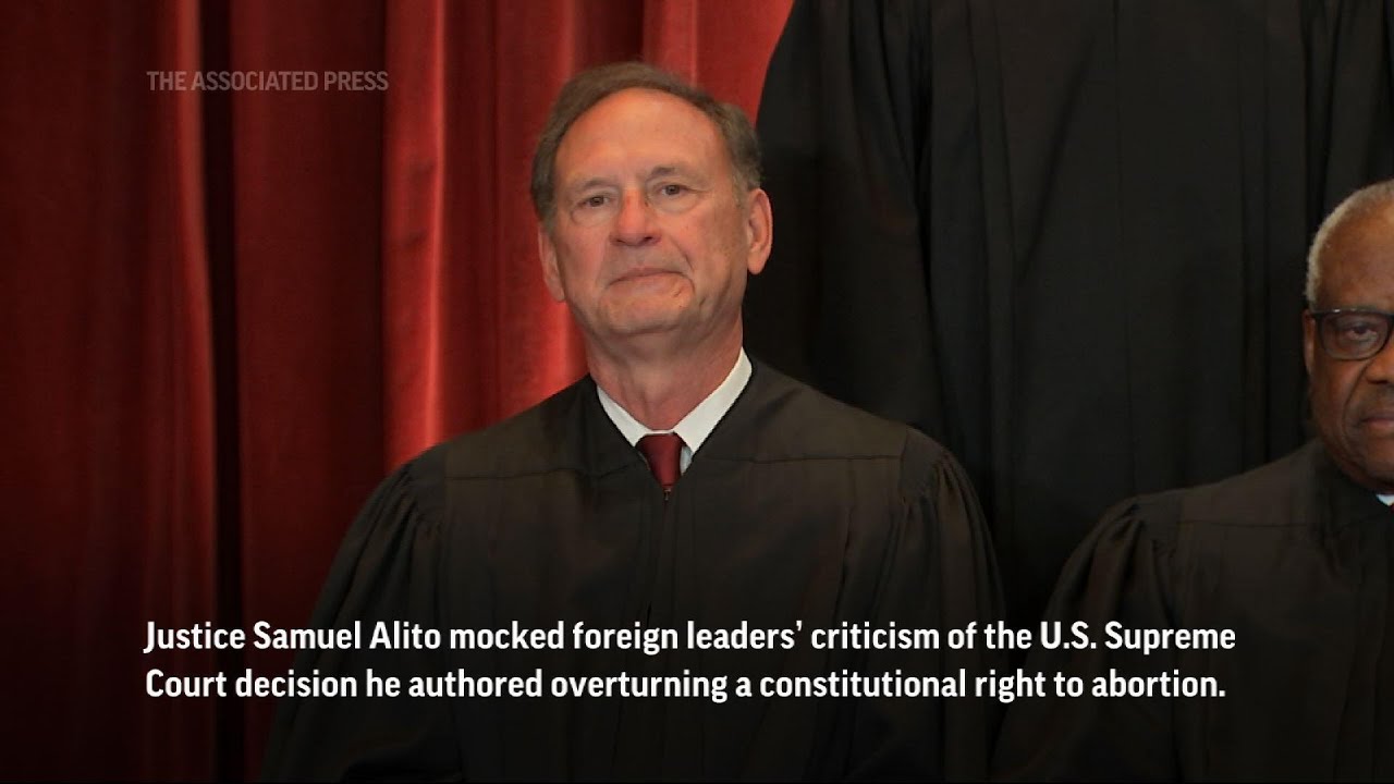Justice Alito mocks foreign critics of abortion reversal