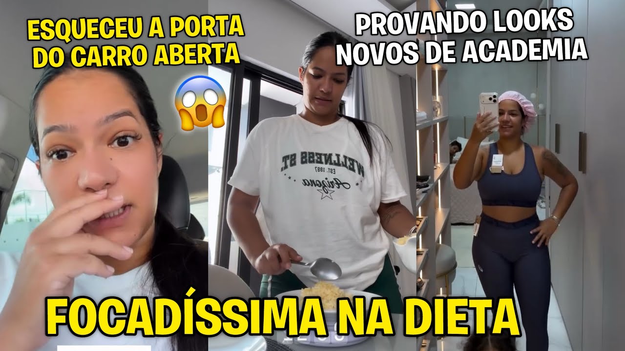 BIA CHAGAS ESQUECEU A PORTA DO CARRO ABERTA 😱 *comprando looks novos e provando