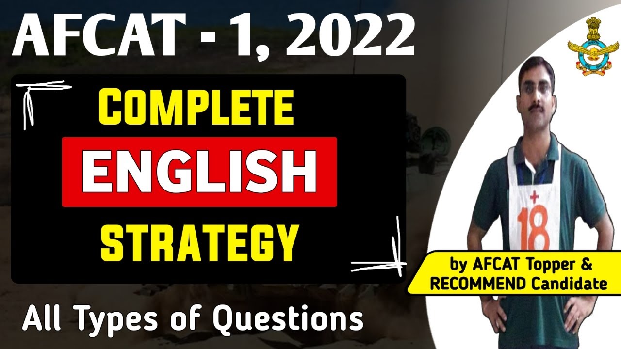 AFCAT English Strategy | AFCAT 2022 Preparation | AFCAT English Preparation 2022 | Education Circuit