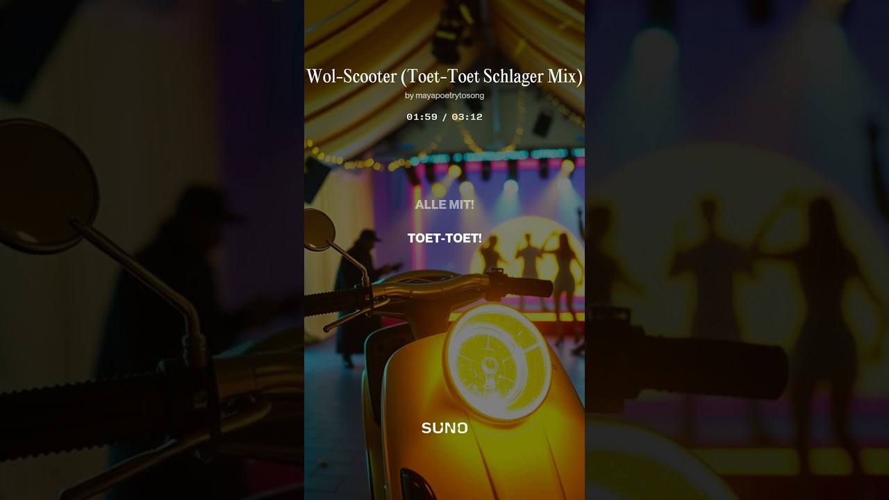 Wol-Scooter (Toet-Toet Schlager Mix) - Maya Poetry to song: Live, love, laugh, music...a way of life