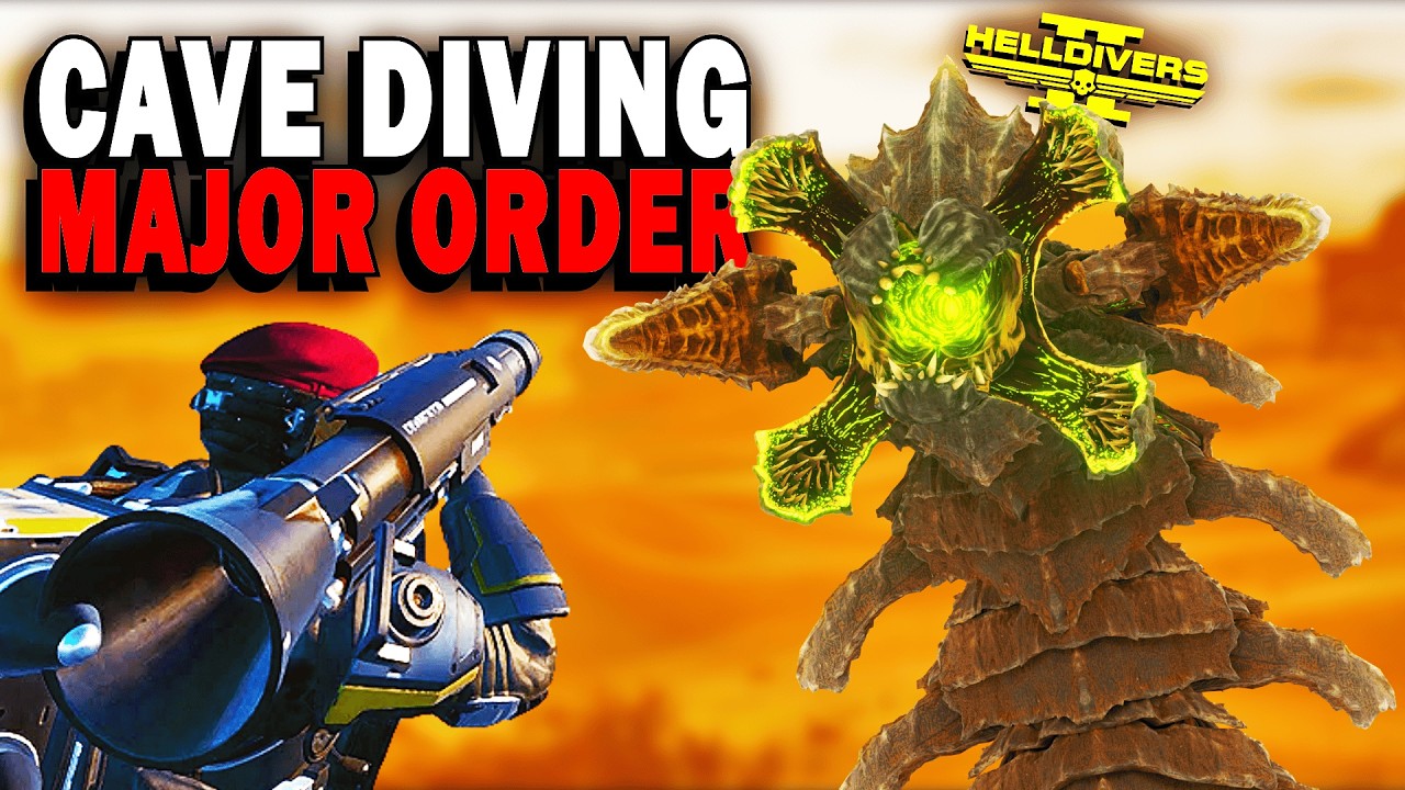Helldivers 2 - Diving Caves for the Major Order! Defend Oshaune from Terminid re-infestation
