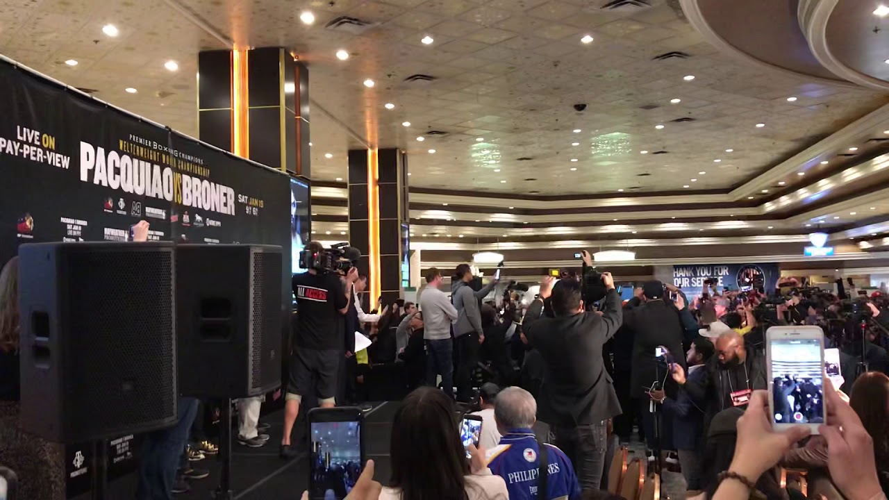 Manny Pacquiao arrival at the MGM Grand