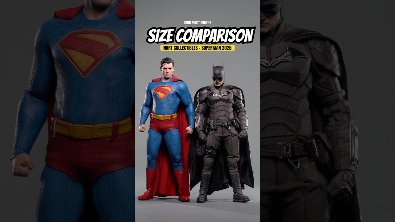 Size Comparison: InArt Collectibles DC Studios Superman 2025 #dc #superman