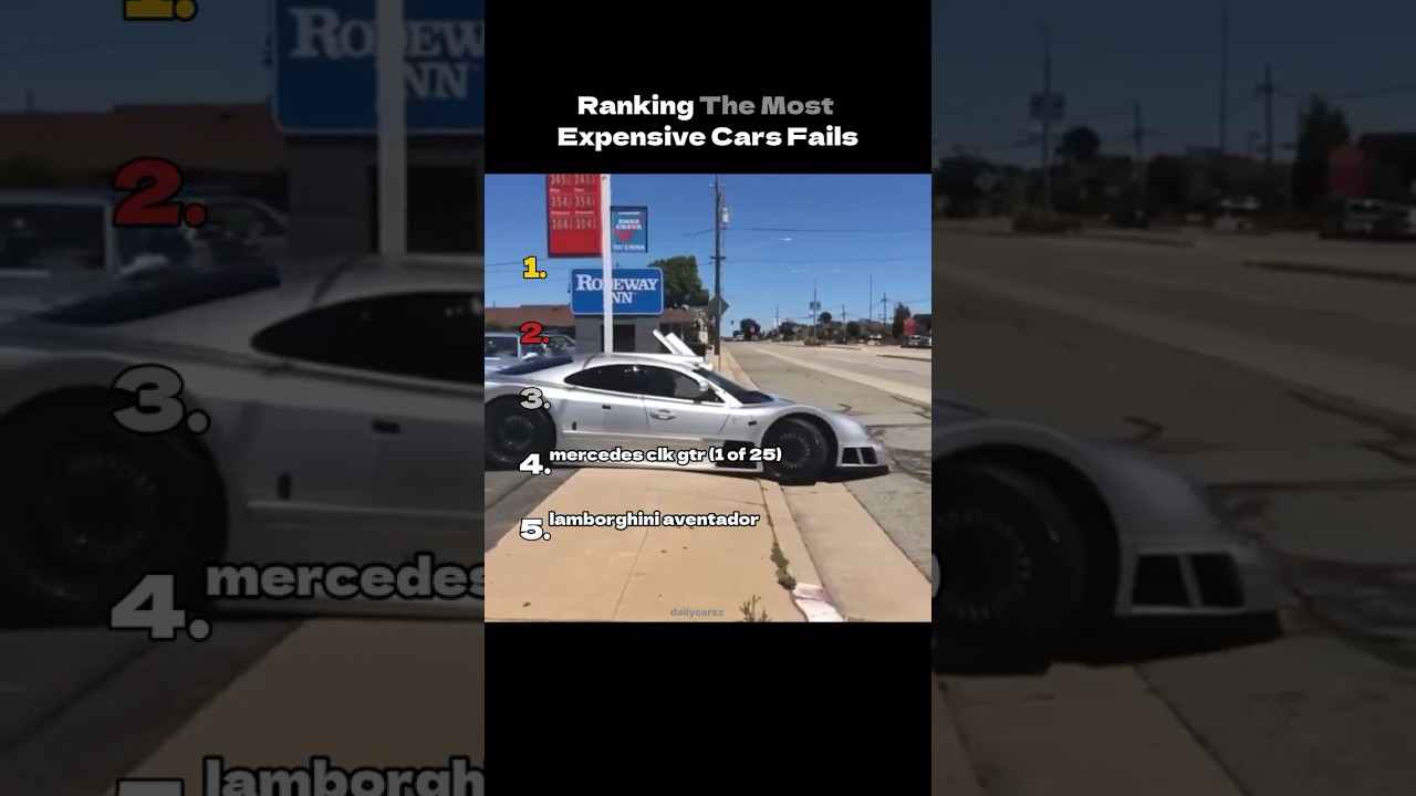 Ranking The Most Expensive Cars Fails