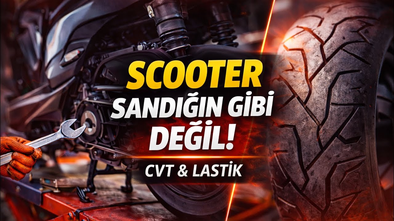 Scooter Gerçekleri: CVT Sistemi | Lastik Seçimi Ve Bilmeniz Gerekenler