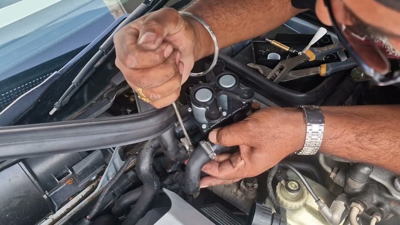 Replacing the heater control valve on the BMW e31