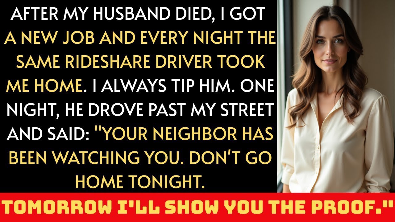 I Gave My Rideshare Driver a Tip Every Night — One Night He Drove Past My House and Said This
