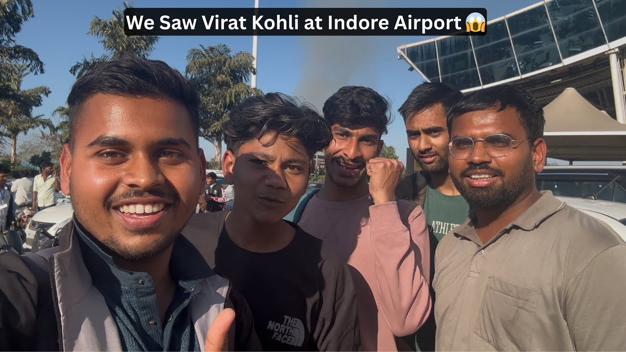Indore Goes Crazy! Virat Kohli & Team India at Indore Airport 