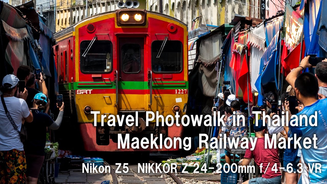 Travel Photowalk in Thailand :1 | Maeklong Railway Market | POV | Street photography | Nikon Z5