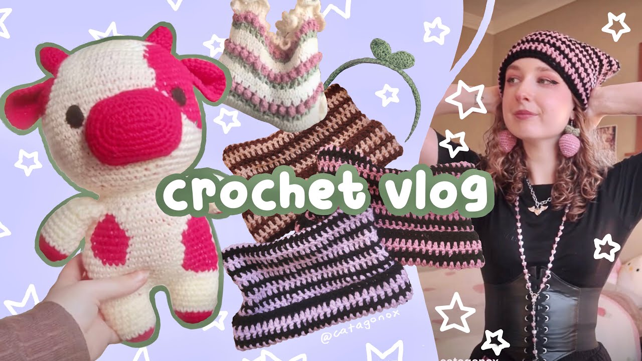 crocheting for a month... again 🌷// chonky studio vlog [crochet] 🧶